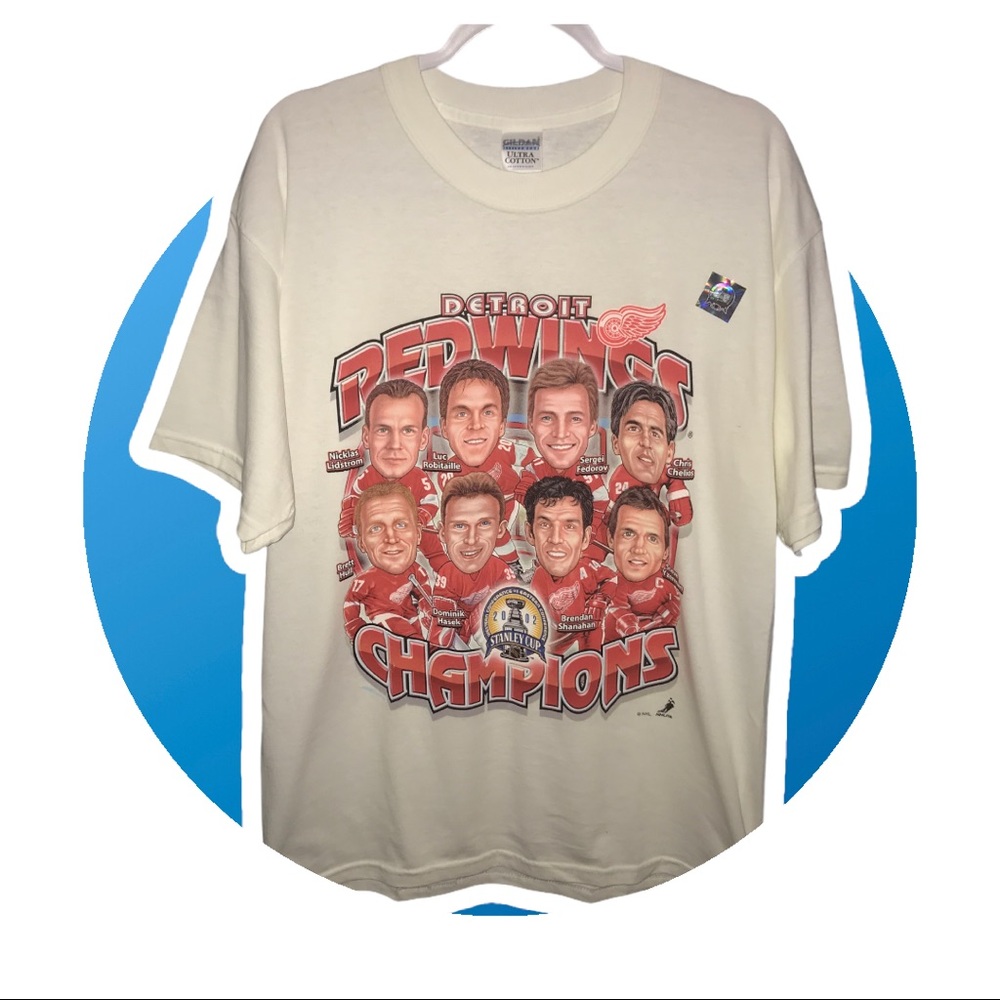 Vintage ‘02 Red Wings Championship T-shirt